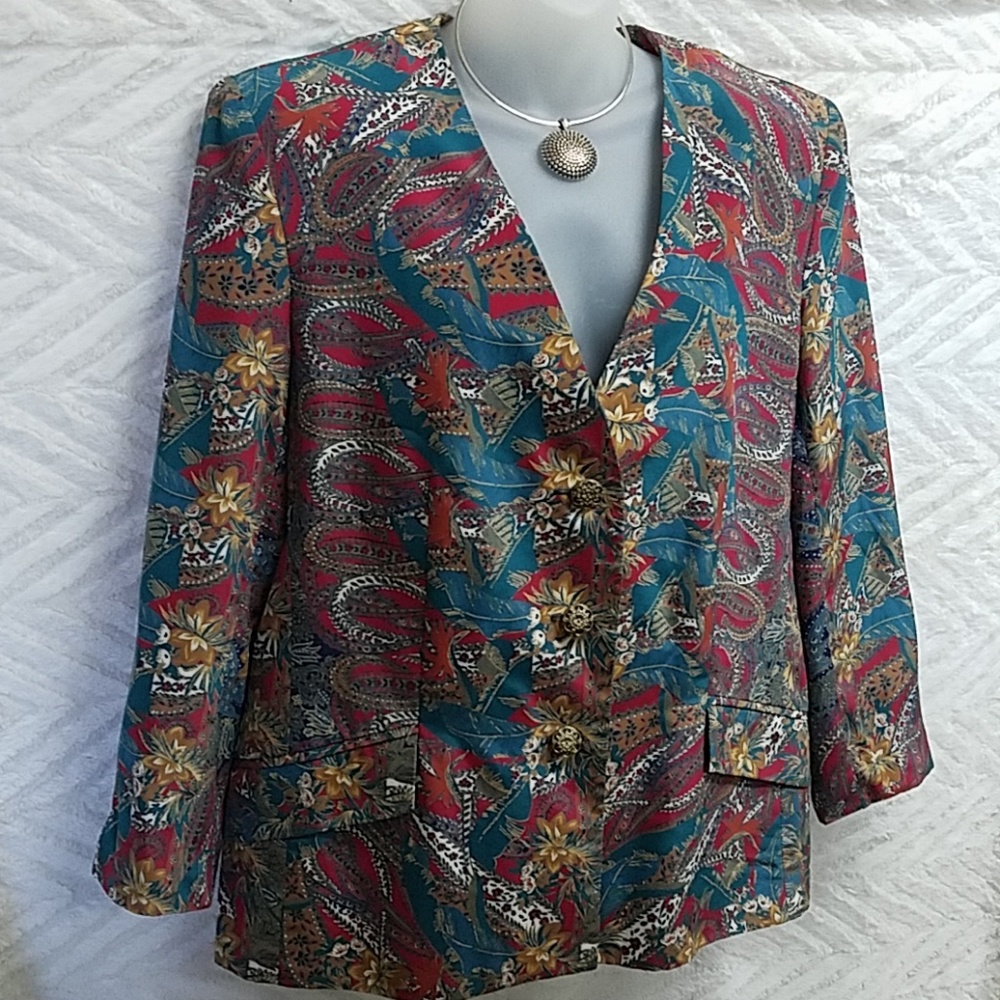 HOWARD WOLF DALLAS Vintage BLAZER Sz.16 WOMEN'S